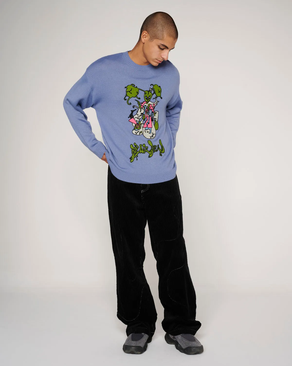 Cyber Bunny Sweater - Blue