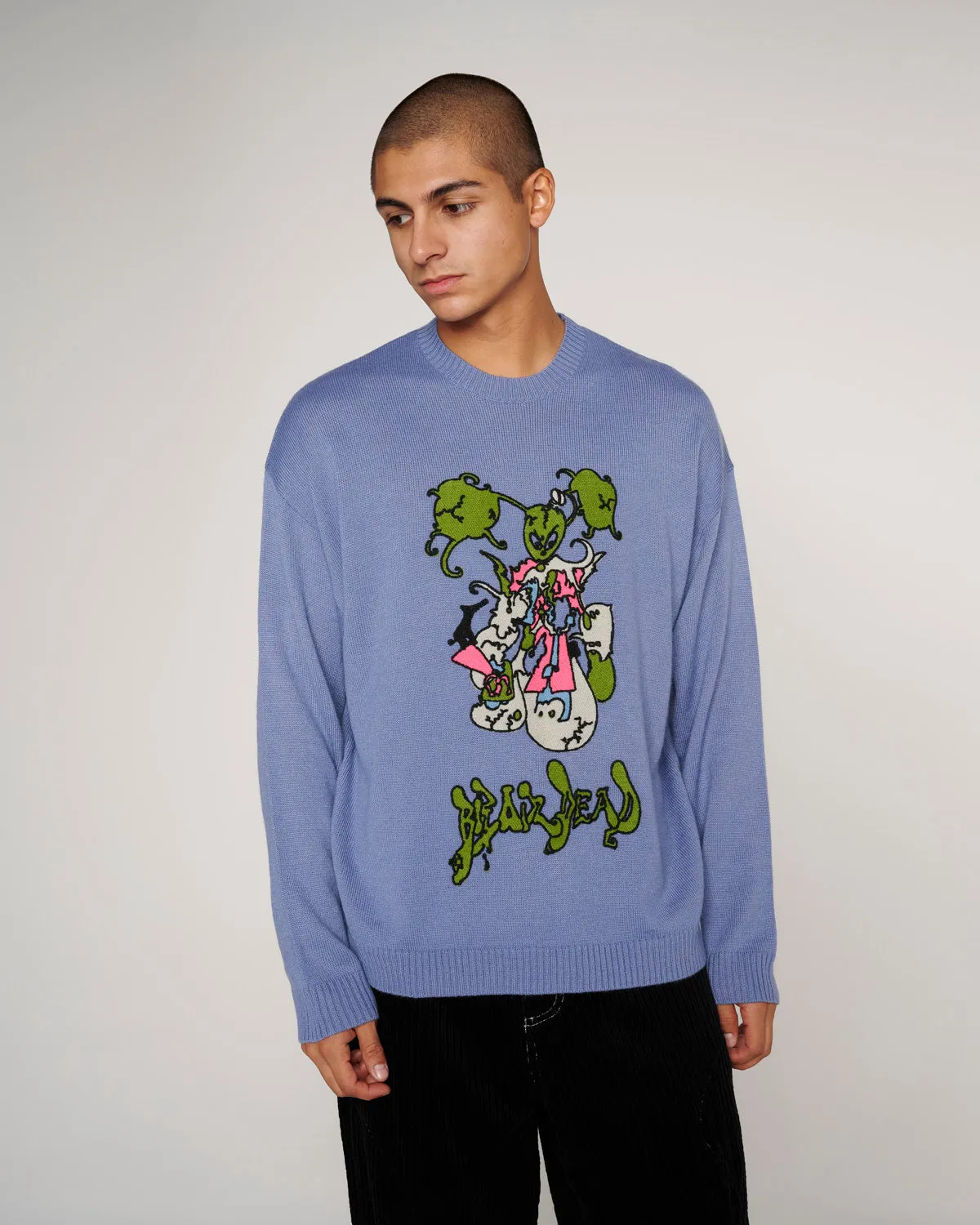 Cyber Bunny Sweater - Blue