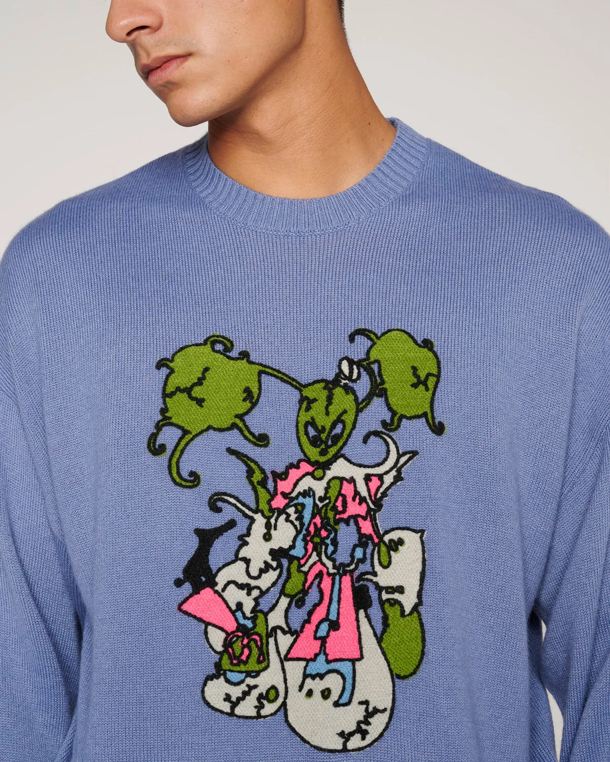 Cyber Bunny Sweater - Blue