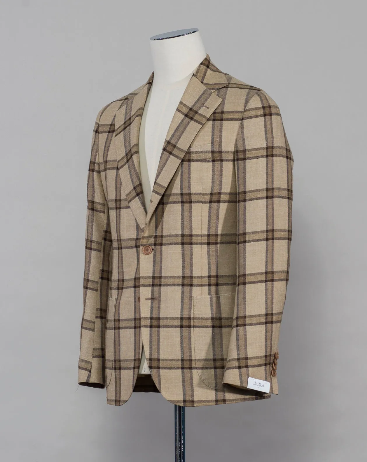De Petrillo Check Jacket / Brown & Beige Checks