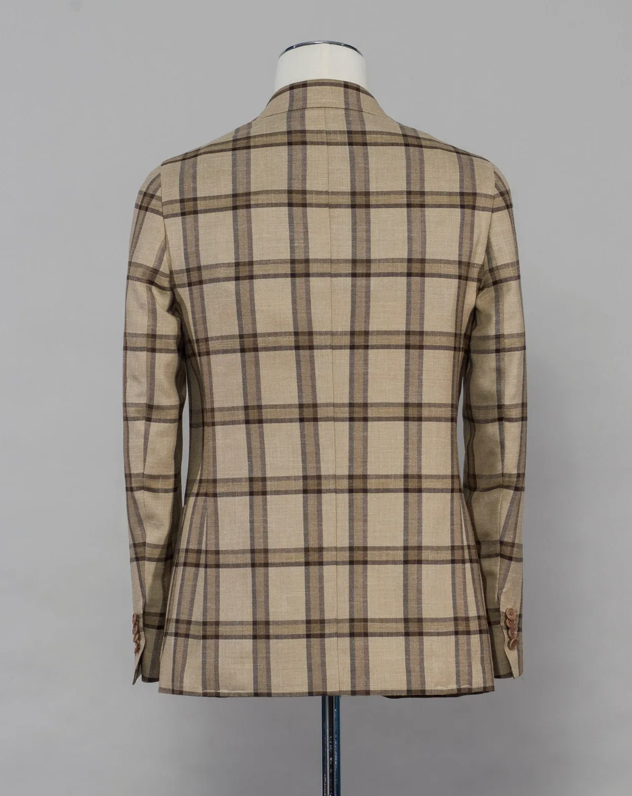 De Petrillo Check Jacket / Brown & Beige Checks