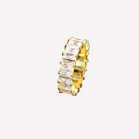 Elegant Gold-Tone Jewelled Womens Fashion Accessory Ring