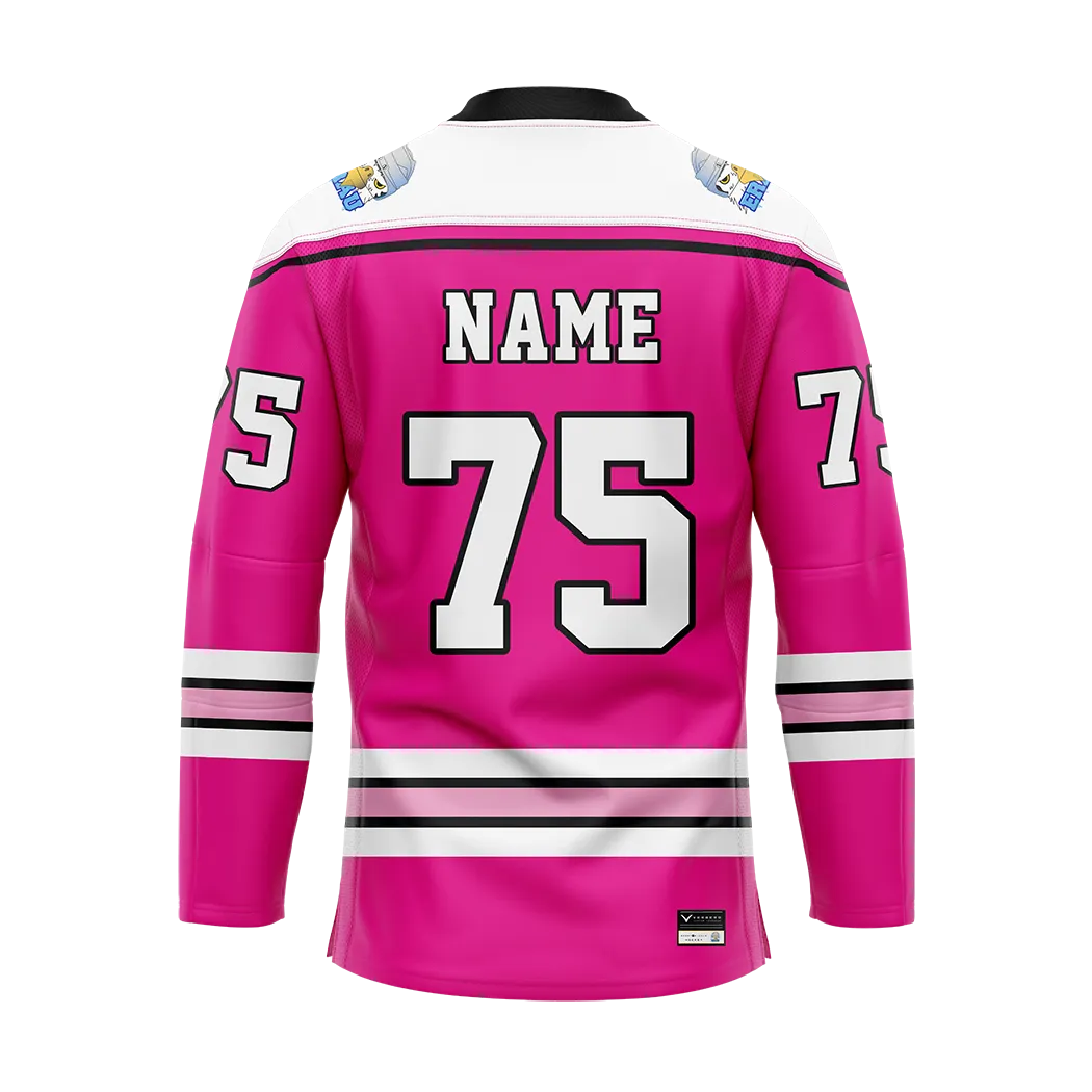ERAU Pink Breast Cancer Awareness Custom Replica Sublimated Jersey