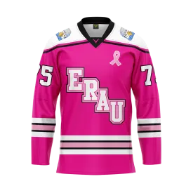 ERAU Pink Breast Cancer Awareness Custom Replica Sublimated Jersey