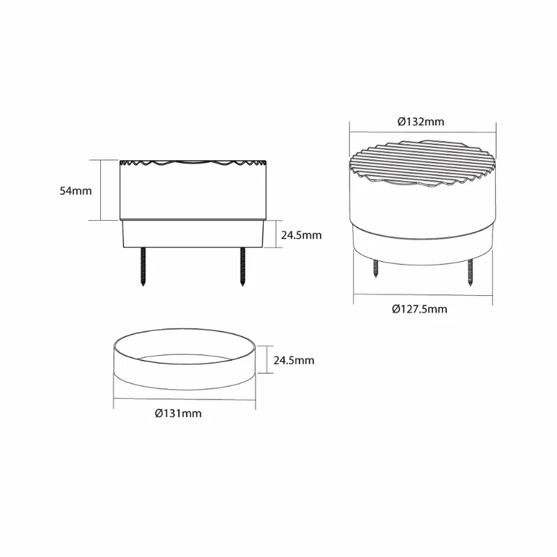 Exterior Thick Textured Glass Wall Light