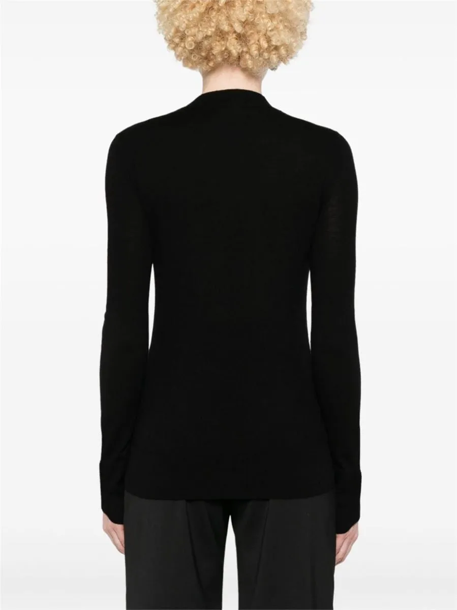 FLORAL-LACE APPLIQUÉ SWEATER