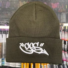 GCS Logo Beanie (olive/white)