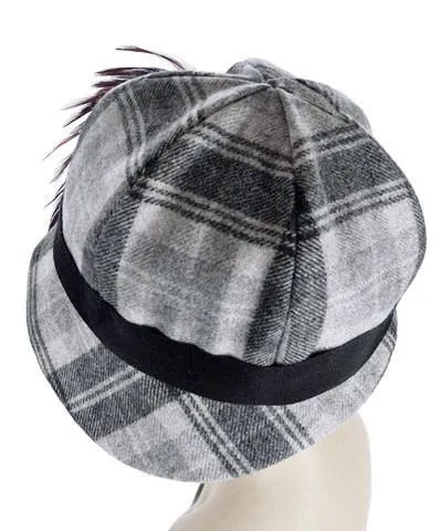Grace Cloche Style Hat - Wool Plaid in Twilight (Sold Out!)