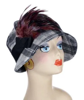 Grace Cloche Style Hat - Wool Plaid in Twilight (Sold Out!)