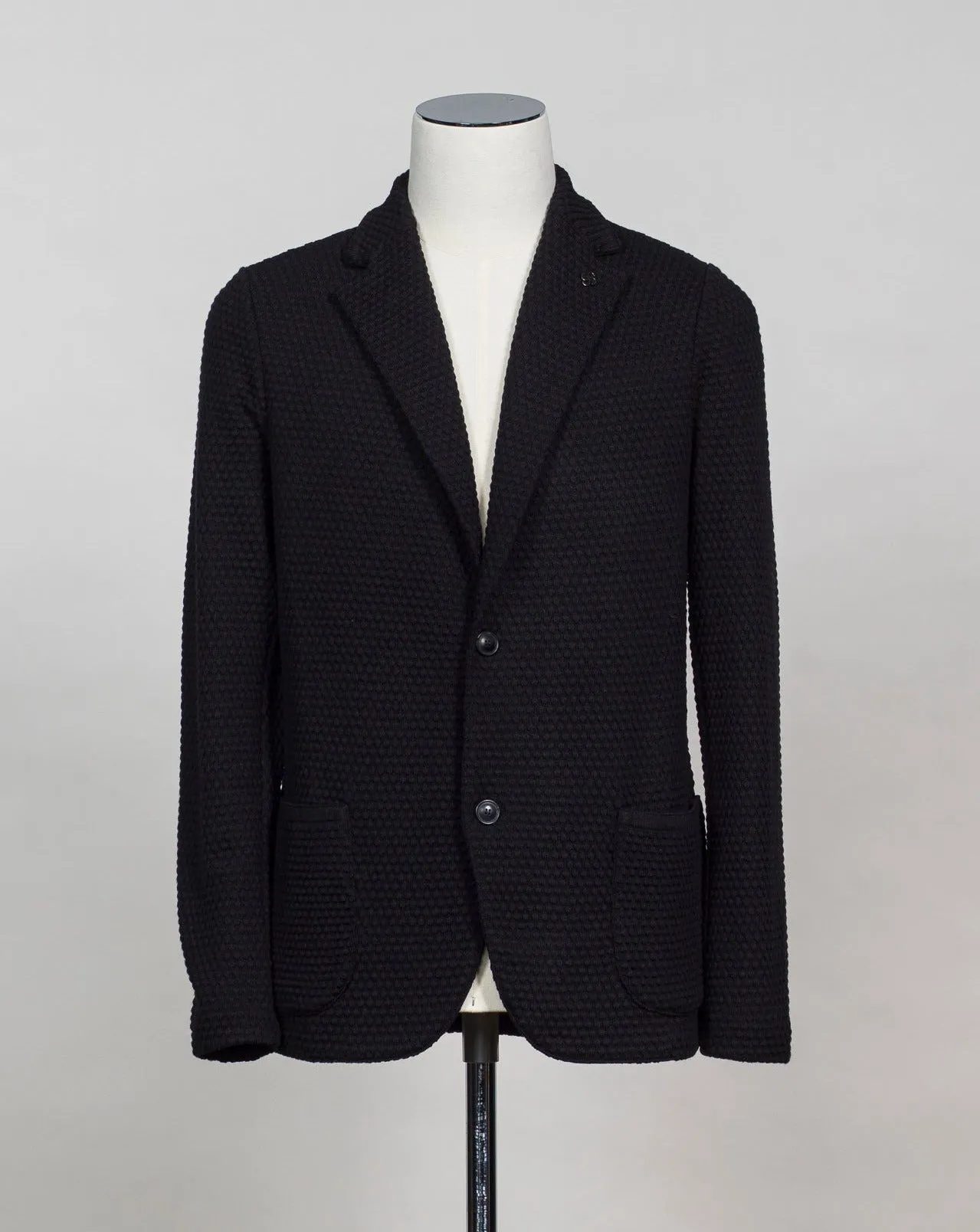 Gran Sasso Spot Knit Jacket / Black