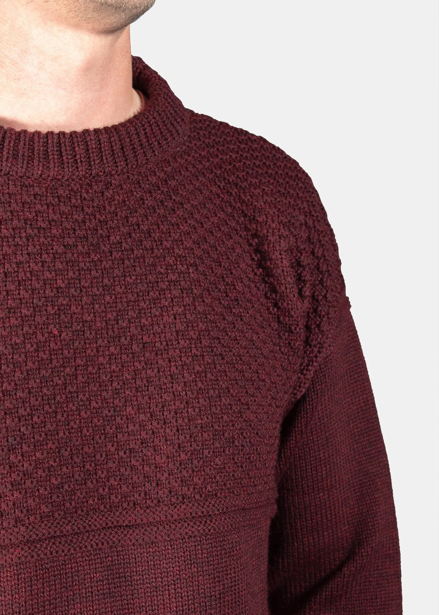 Guernsey Jumper Burgundy