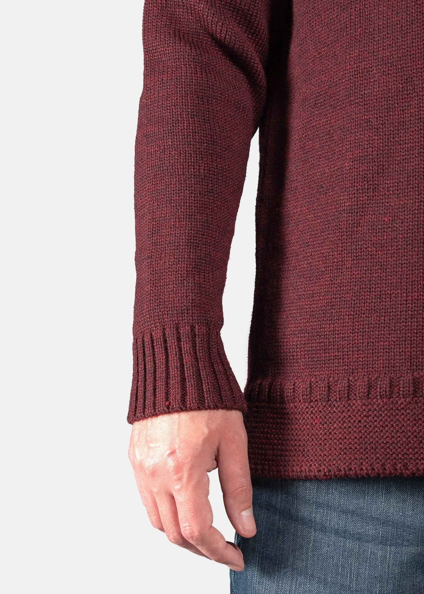Guernsey Jumper Burgundy