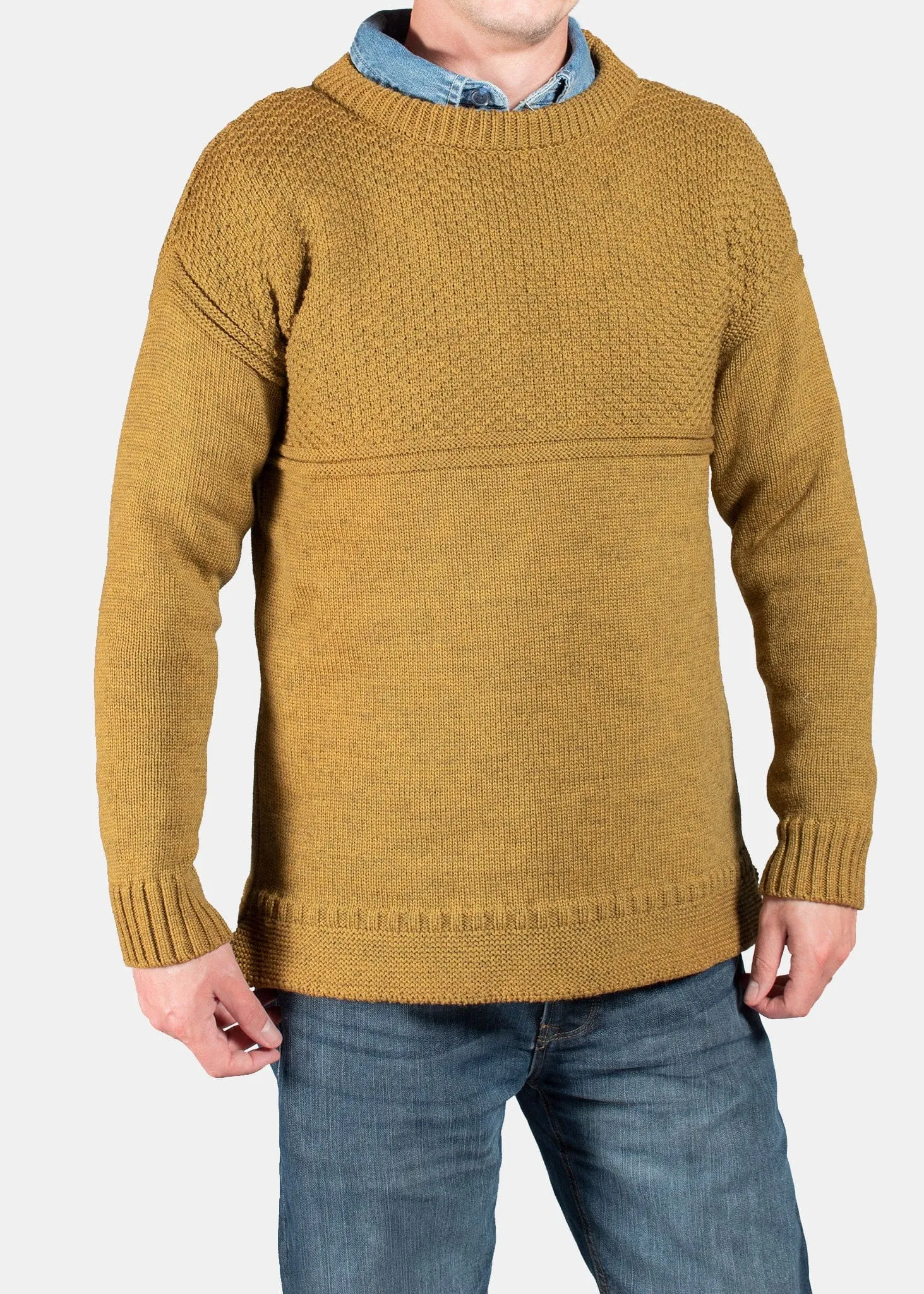 Guernsey Jumper Mustard