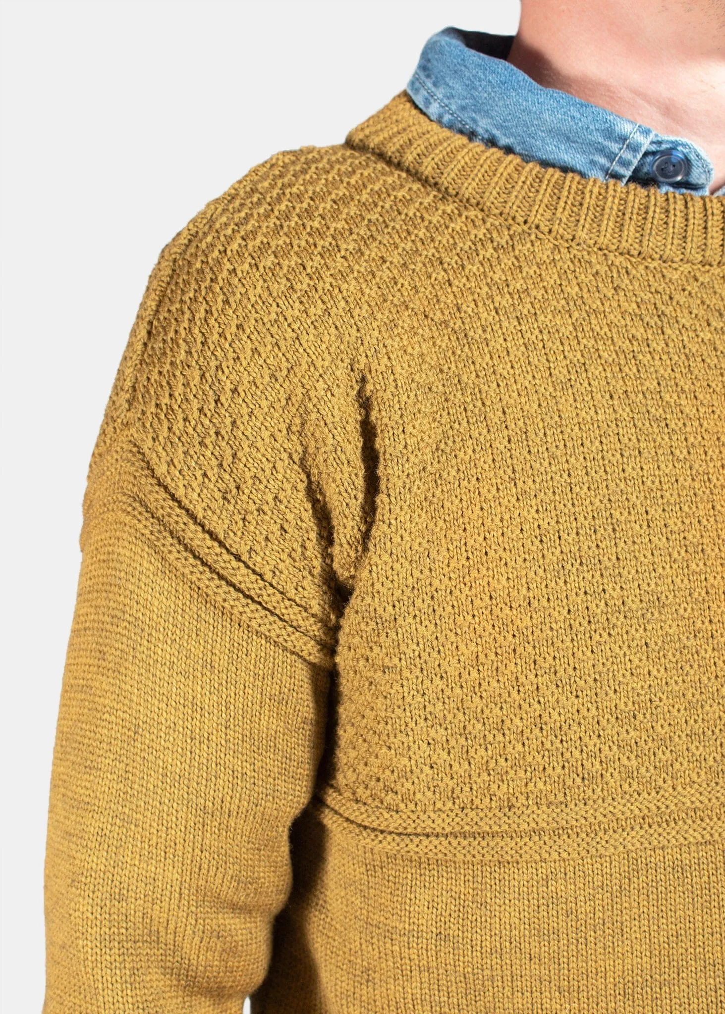 Guernsey Jumper Mustard