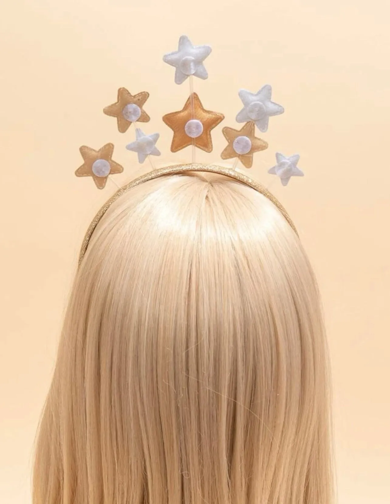 Halloween Headband - Glitter Headband, Tinsel Headpiece, Star Headpiece, Halloween Party, NYE Headband, Celestial Headpiece
