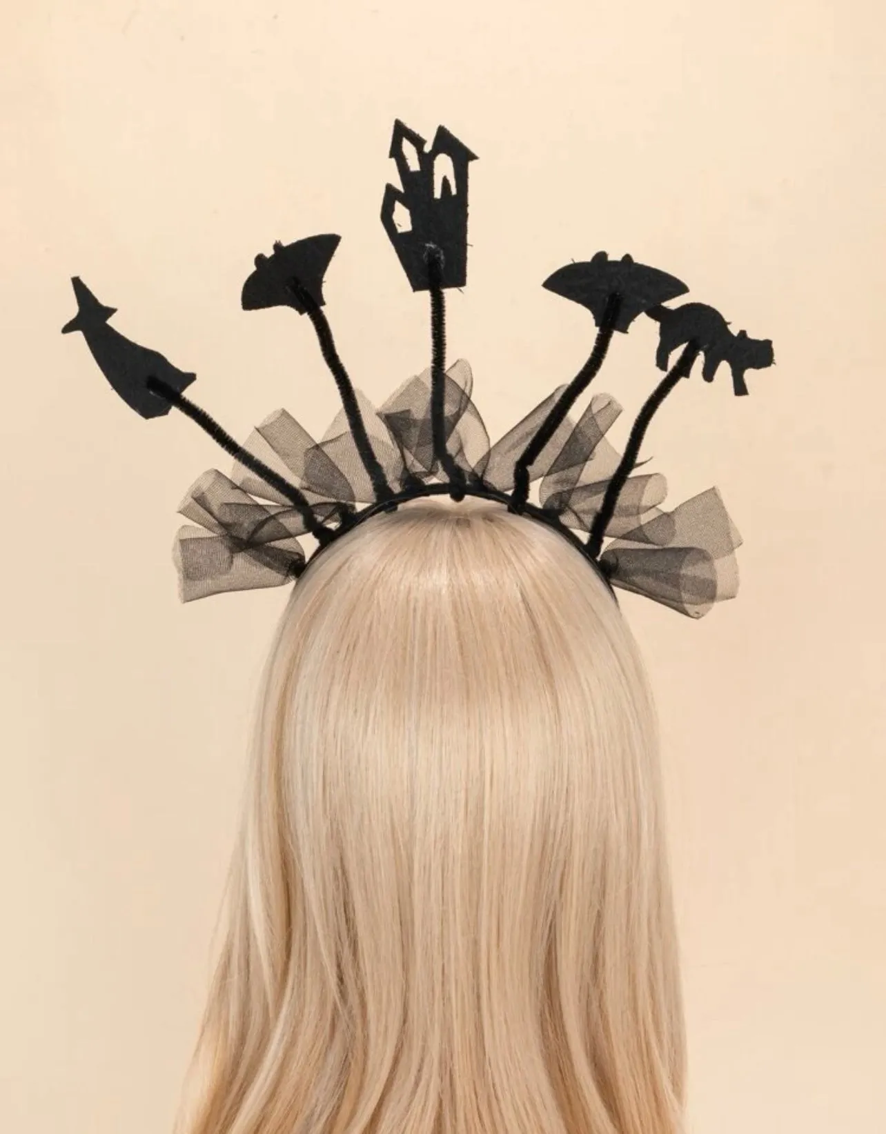 Halloween Headband - Glitter Headband, Tinsel Headpiece, Star Headpiece, Halloween Party, NYE Headband, Celestial Headpiece