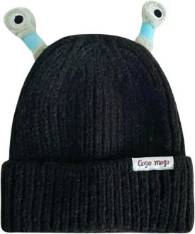 Honganda Funny Beanie Hat for Women, Glowing Monster Knitted Hat with Retractable Tentacles, Warm Winter Hat Gift for Adult
