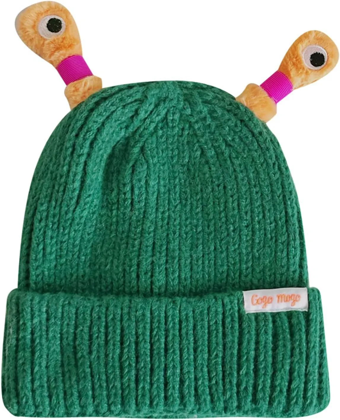 Honganda Funny Beanie Hat for Women, Glowing Monster Knitted Hat with Retractable Tentacles, Warm Winter Hat Gift for Adult