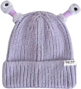 Honganda Funny Beanie Hat for Women, Glowing Monster Knitted Hat with Retractable Tentacles, Warm Winter Hat Gift for Adult