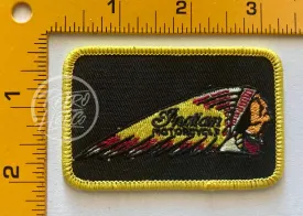 Indian Motorcycle (Gold Edge Rectangle)