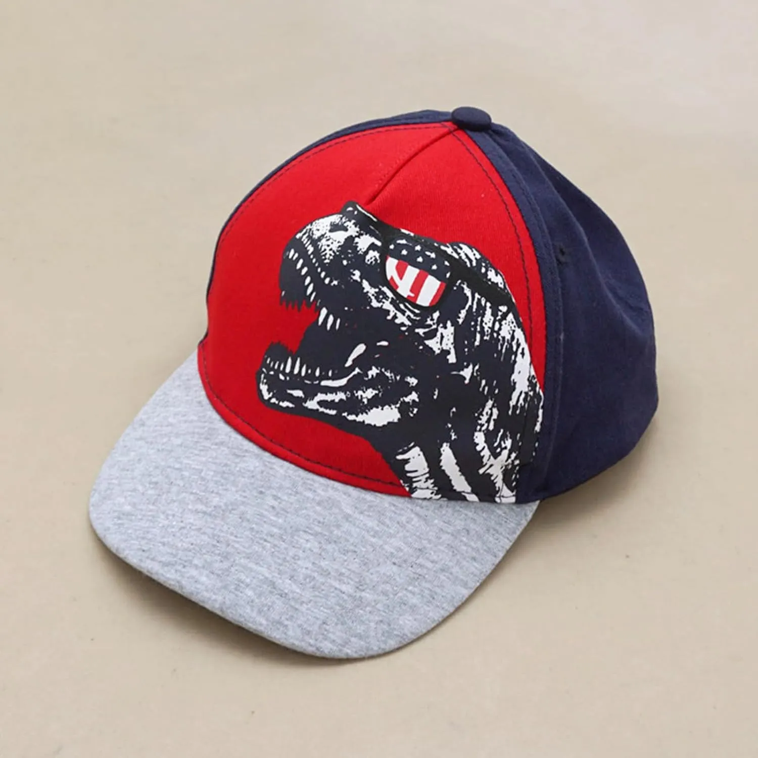 Julerwoo Kids Dinosaur & Shark Baseball Cap Fun Graphic Prints Adjustable Cap Sun Hats
