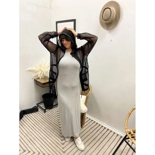 Keyhole Back Maxi Dress