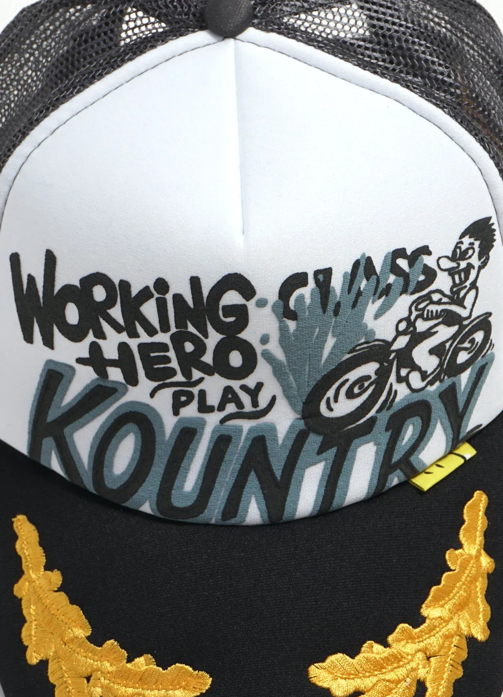 KOUNTRY RACER | Trucker Cap | White/Grey