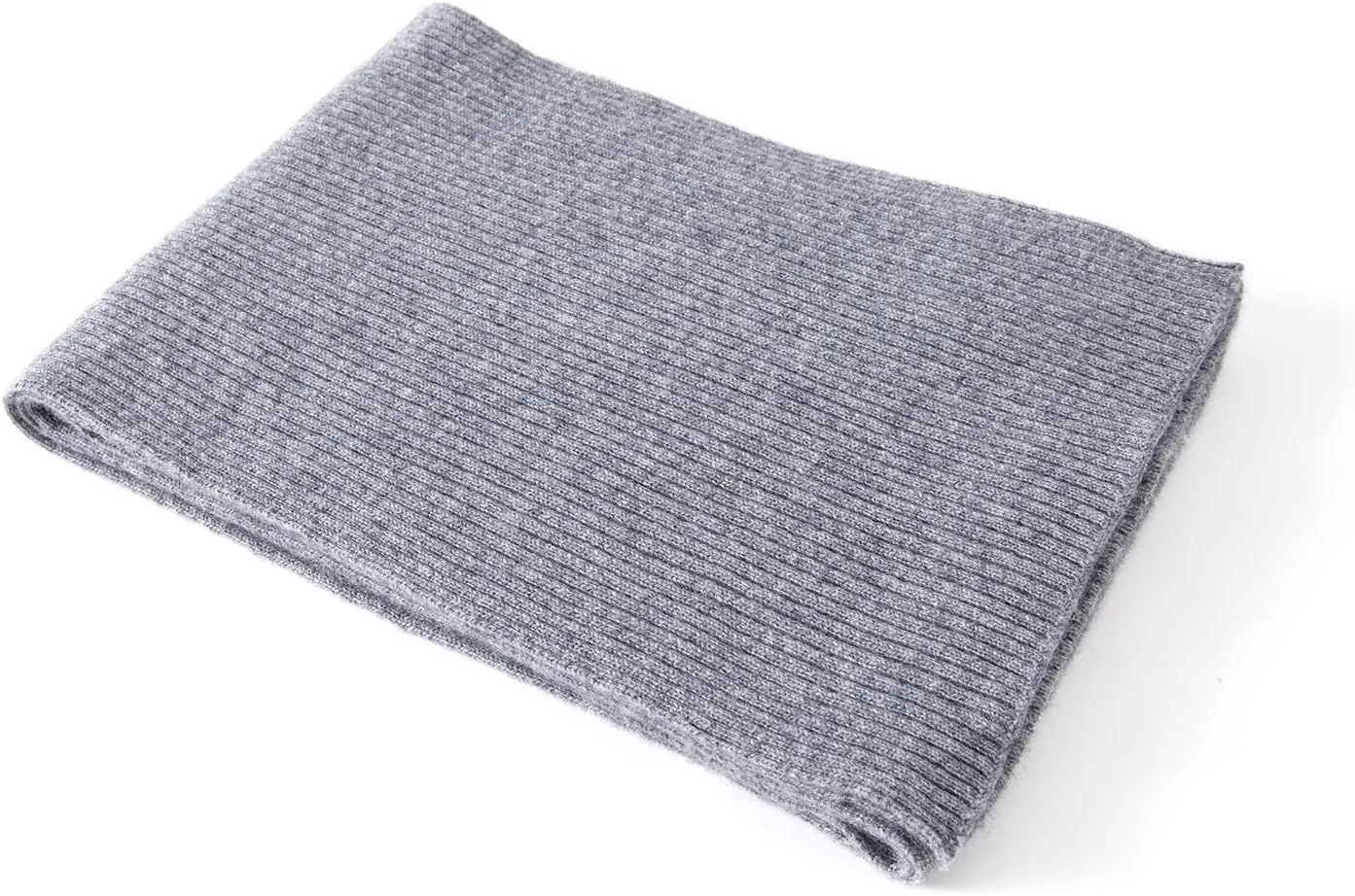 Lallier Cashmere Wool Scarf, Ultra Soft Classic Ribbed Solid Color Winter Scarf for Men and Women with Gift Box