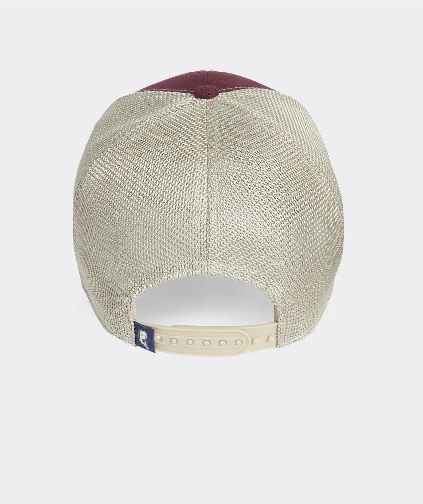 Leather Whale Dot Trucker