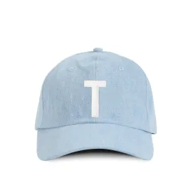Letter T Baseball Hat Denim
