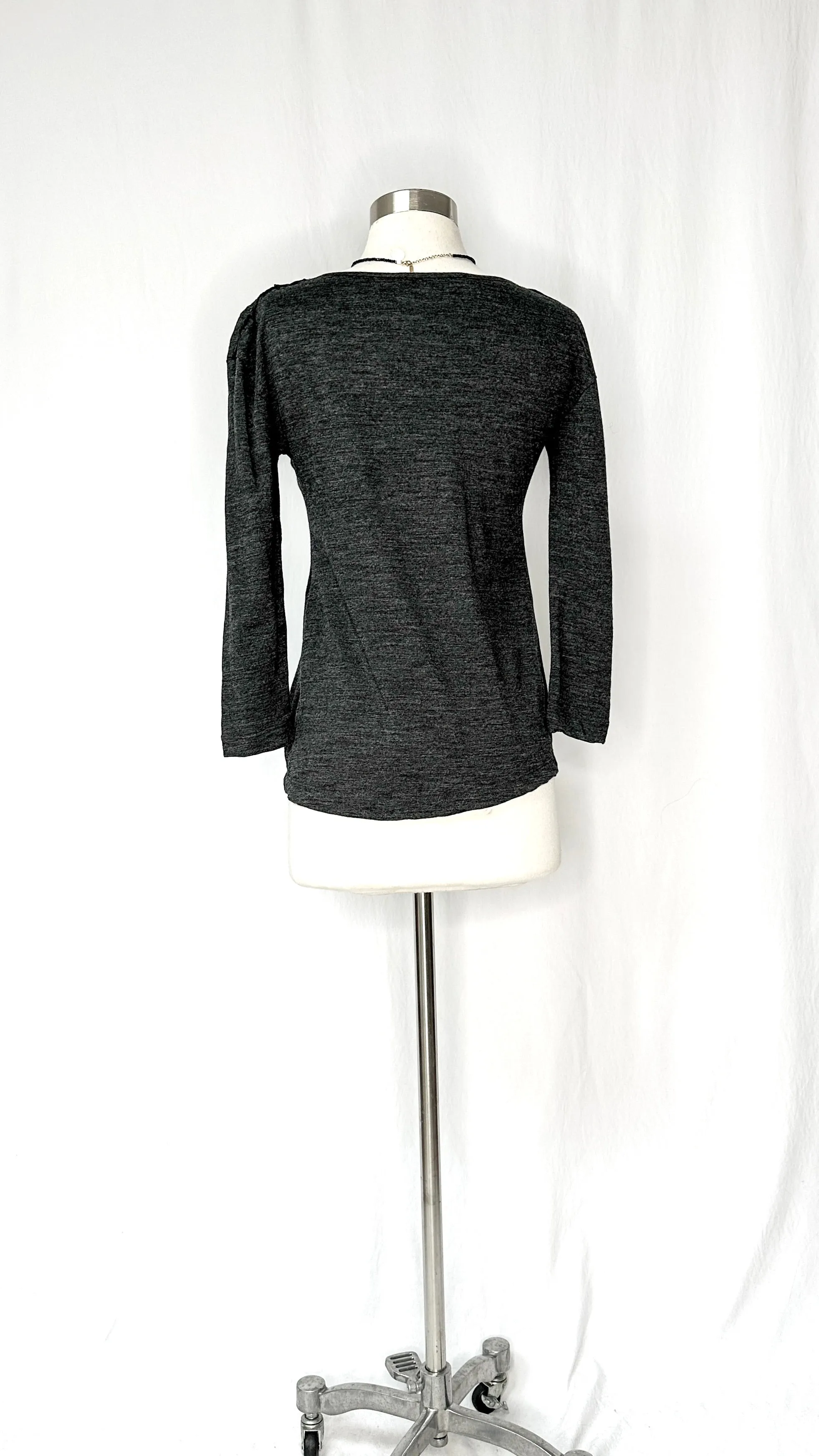 Love Moschino Gray Light Merino Wool Top (2)