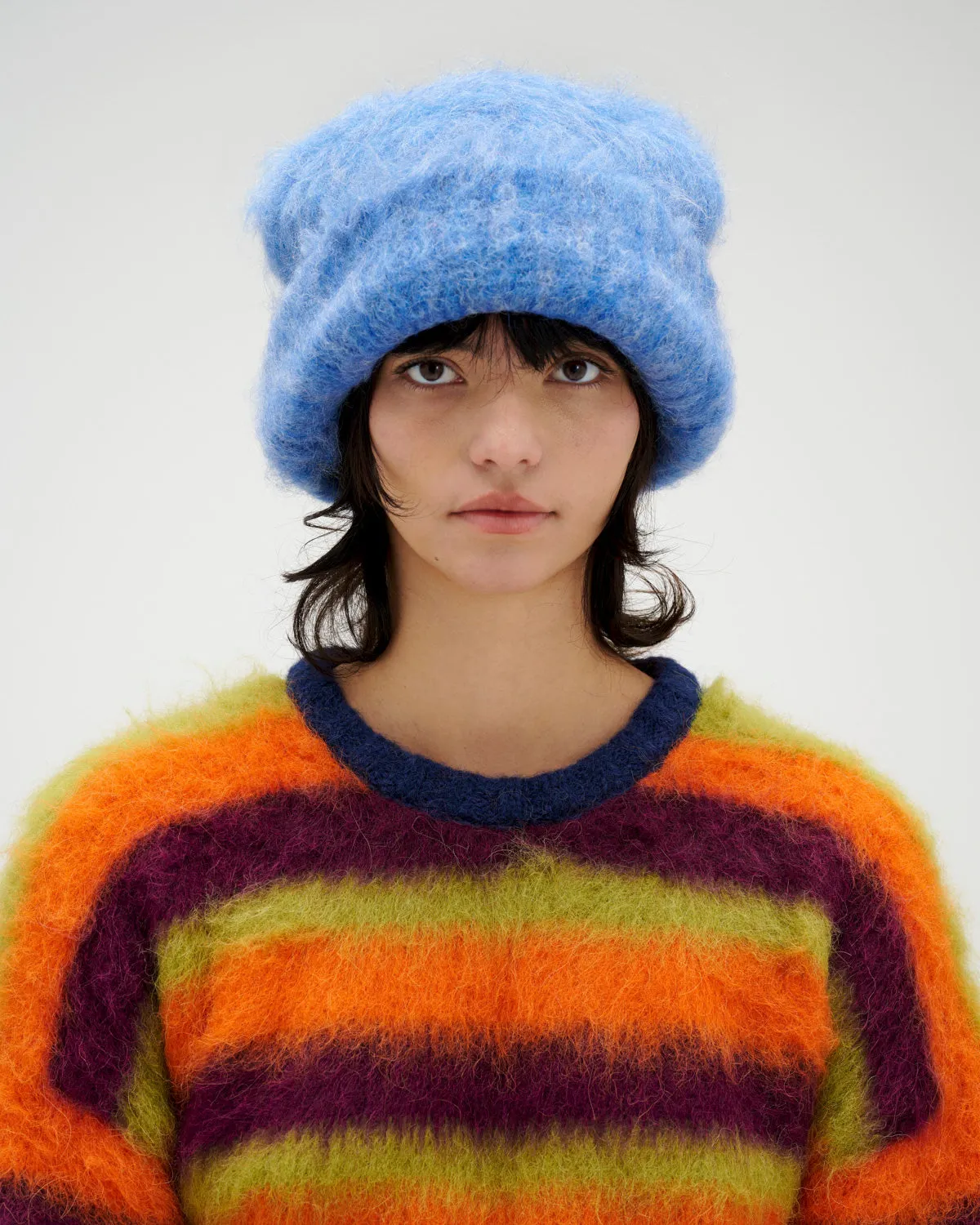 Marled Basic Beanie - Light Blue