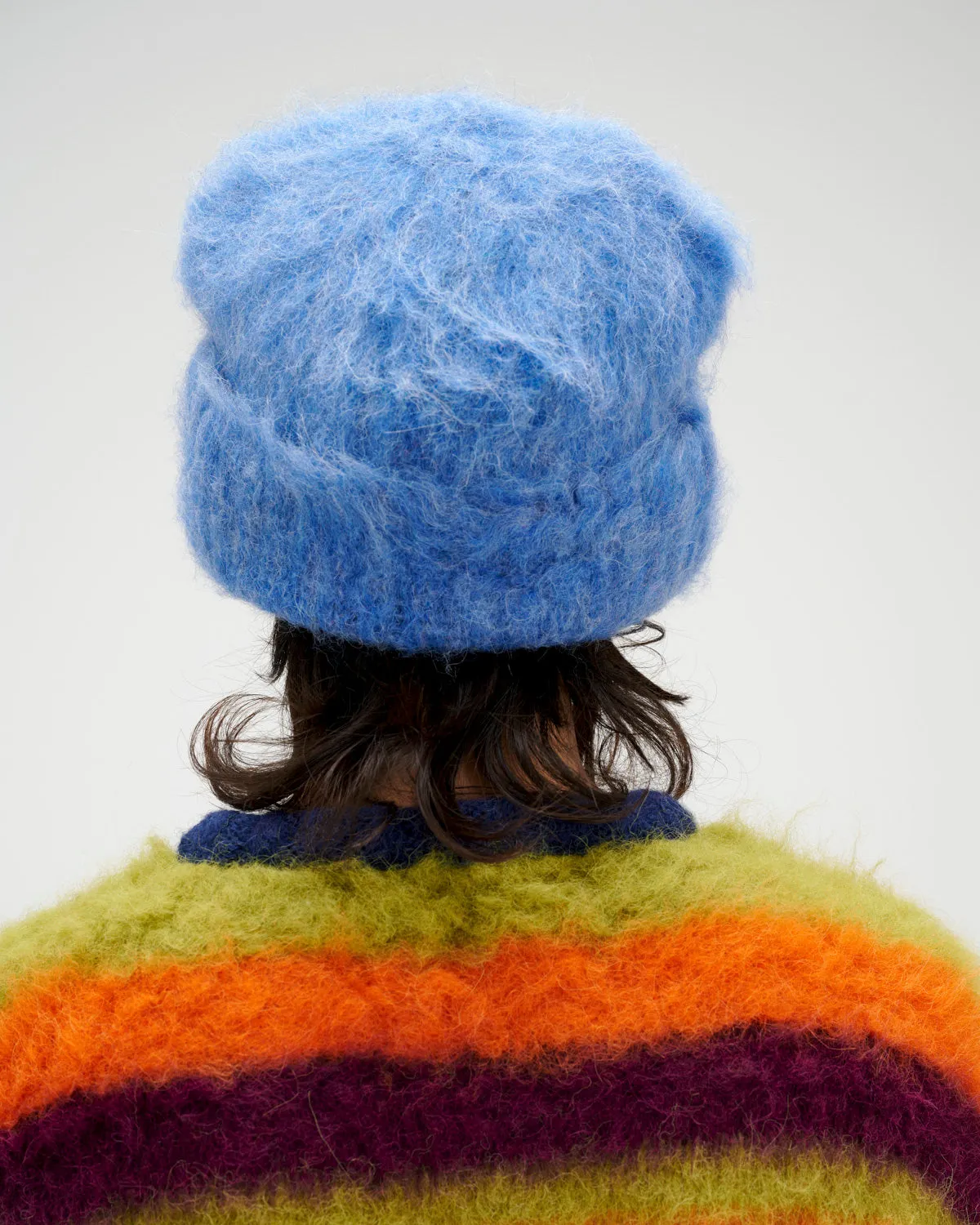 Marled Basic Beanie - Light Blue