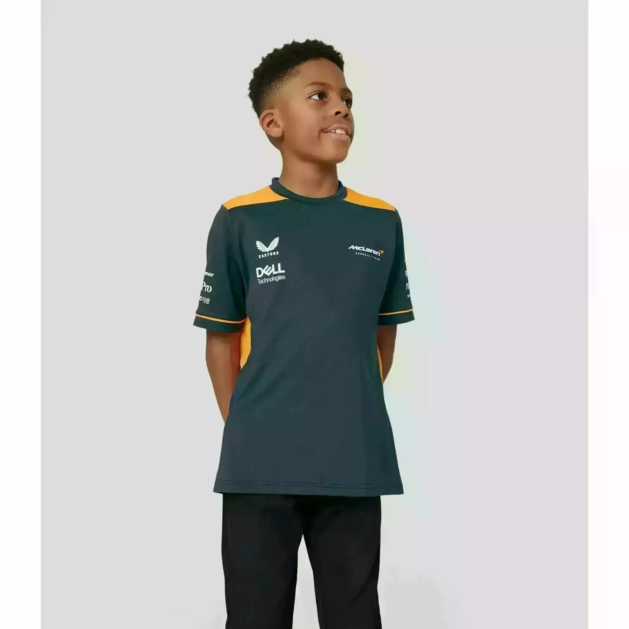 McLaren F1 Kids Replica Set Up T-Shirt- Youth Papaya/Phantom