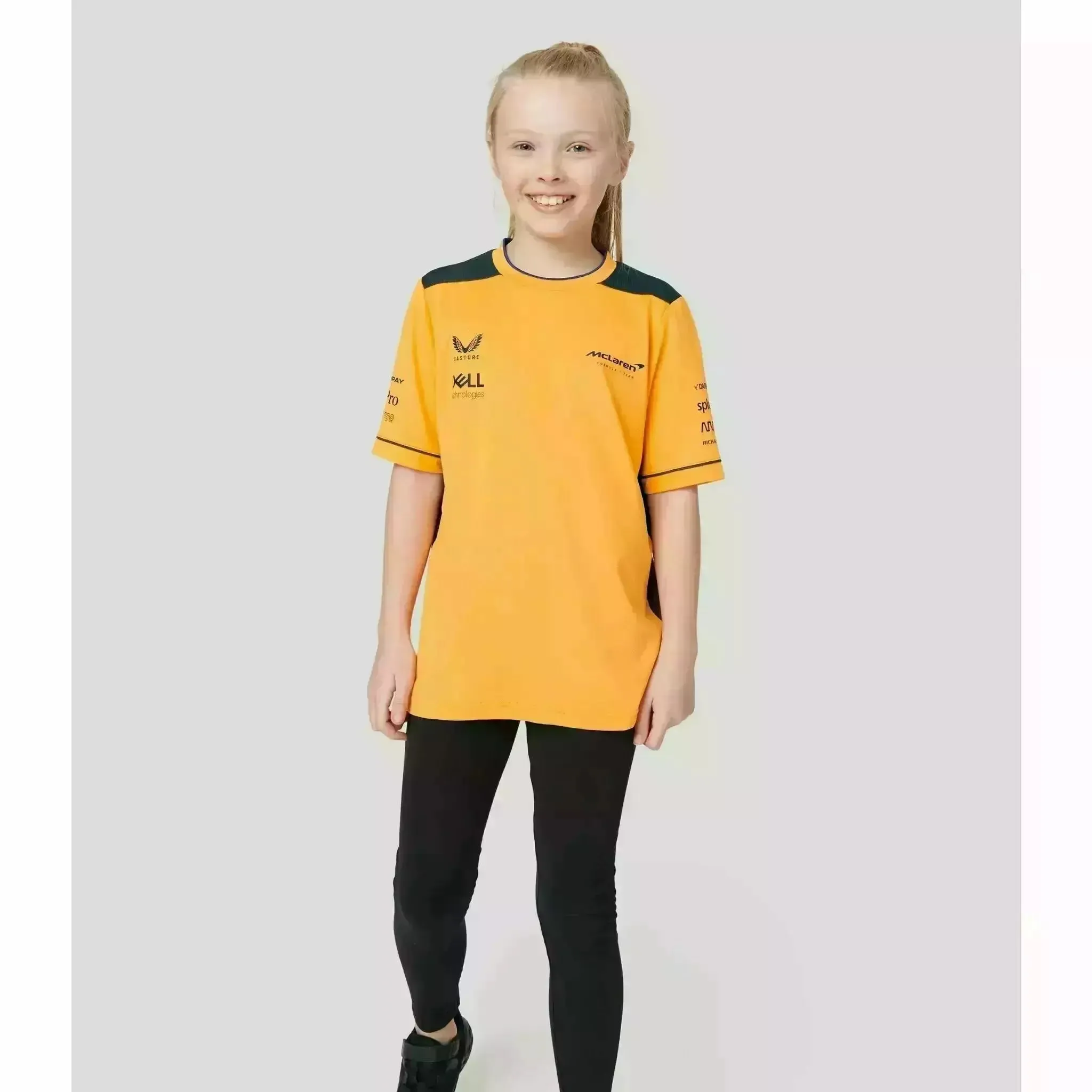 McLaren F1 Kids Replica Set Up T-Shirt- Youth Papaya/Phantom