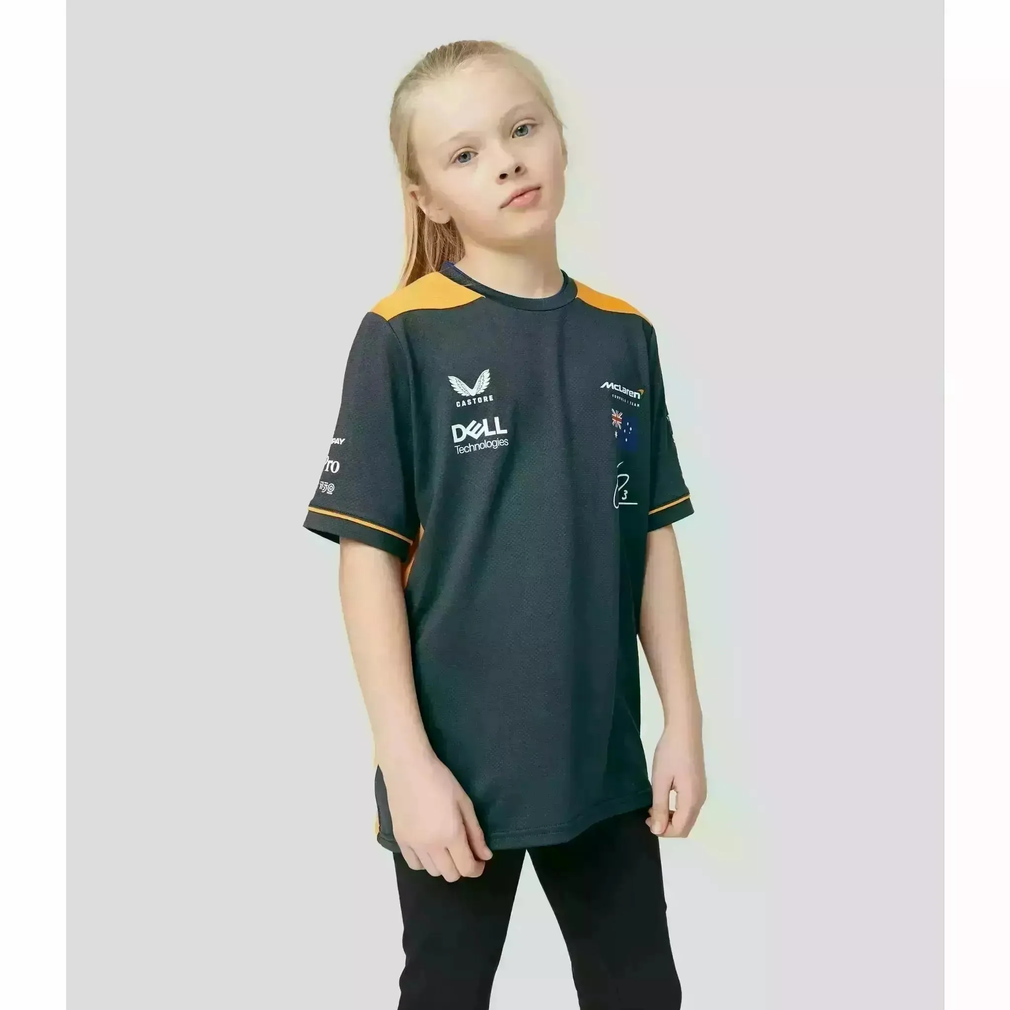 McLaren F1 Kids Replica Set Up T-Shirt- Youth Papaya/Phantom