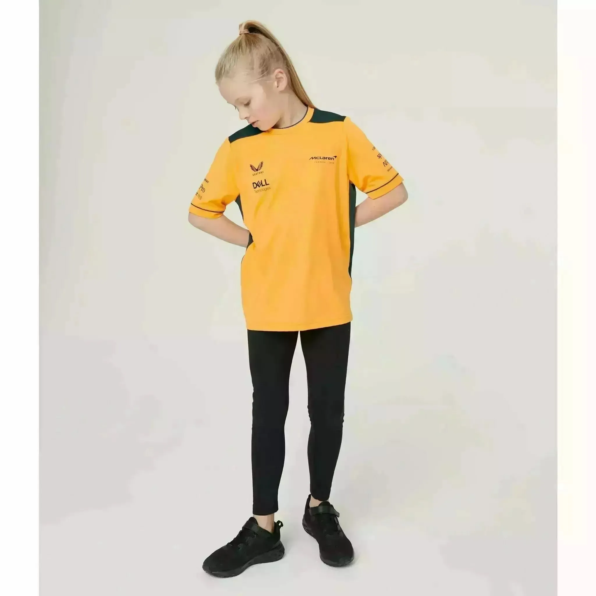 McLaren F1 Kids Replica Set Up T-Shirt- Youth Papaya/Phantom