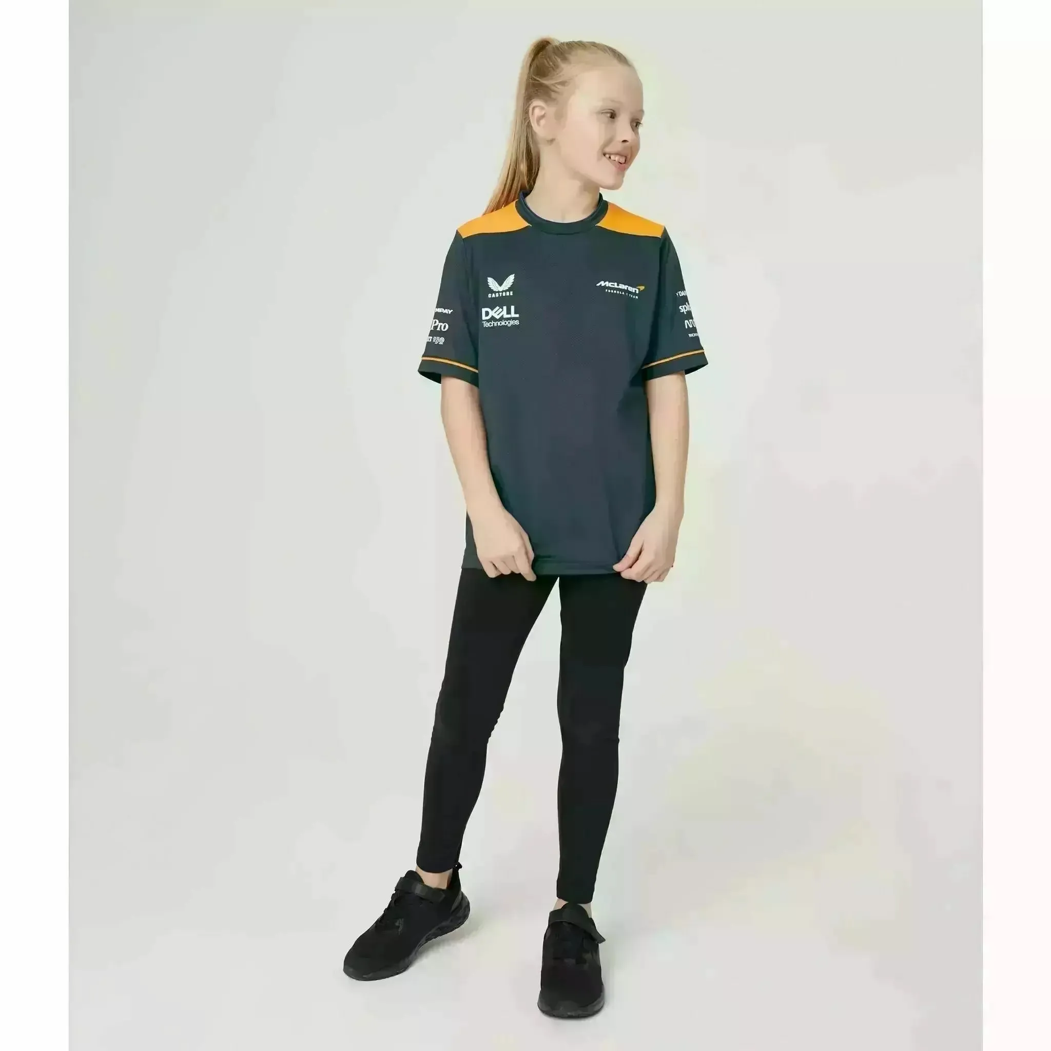 McLaren F1 Kids Replica Set Up T-Shirt- Youth Papaya/Phantom