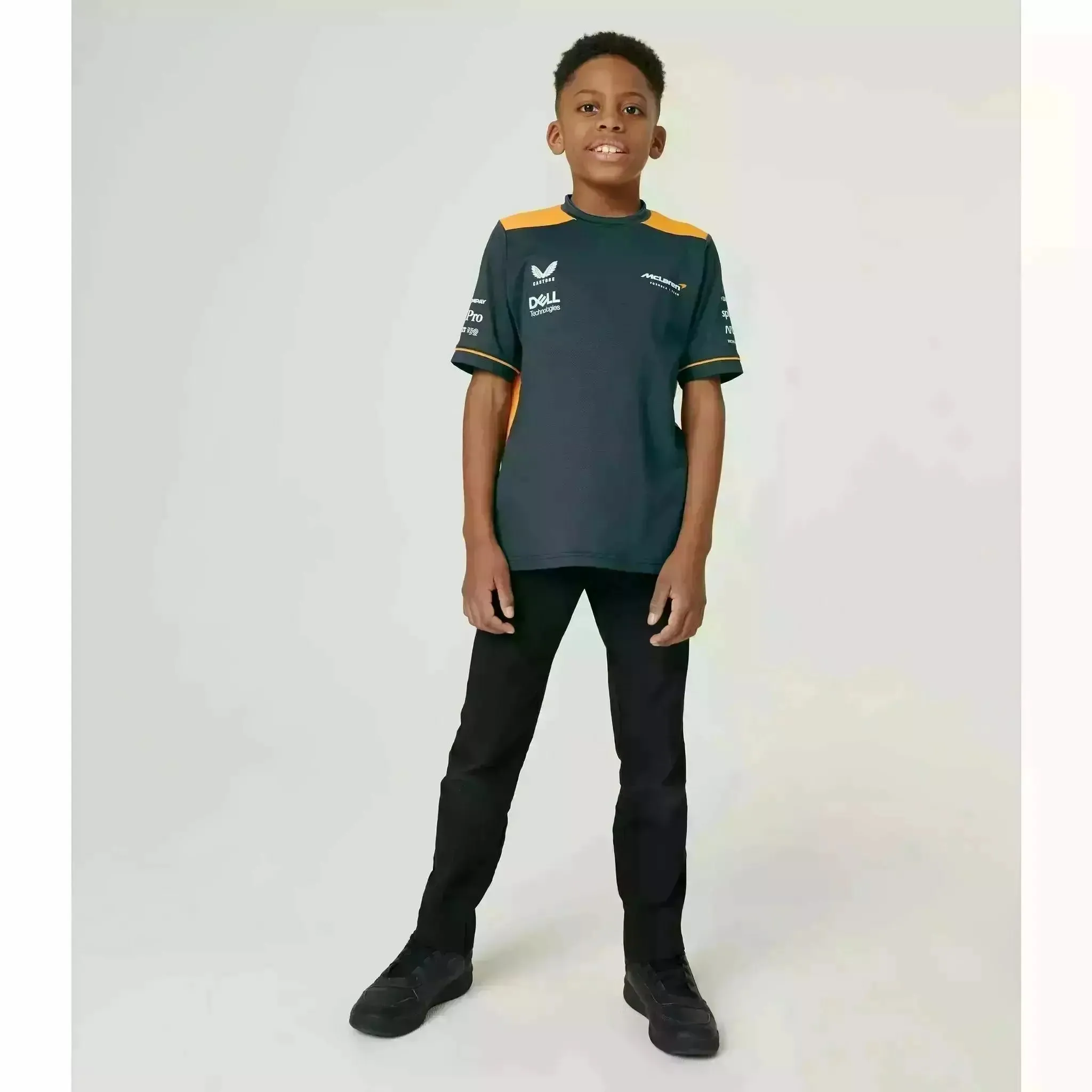 McLaren F1 Kids Replica Set Up T-Shirt- Youth Papaya/Phantom