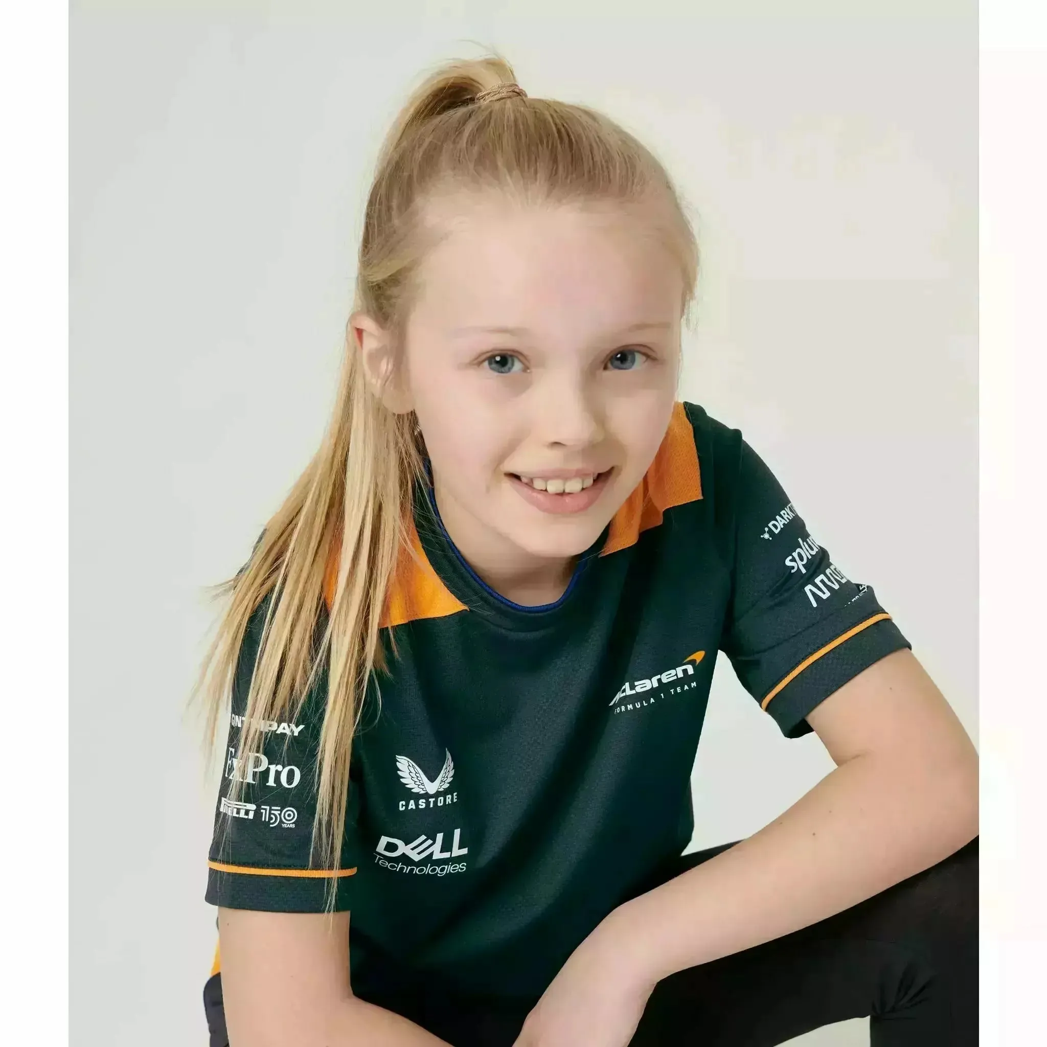 McLaren F1 Kids Replica Set Up T-Shirt- Youth Papaya/Phantom