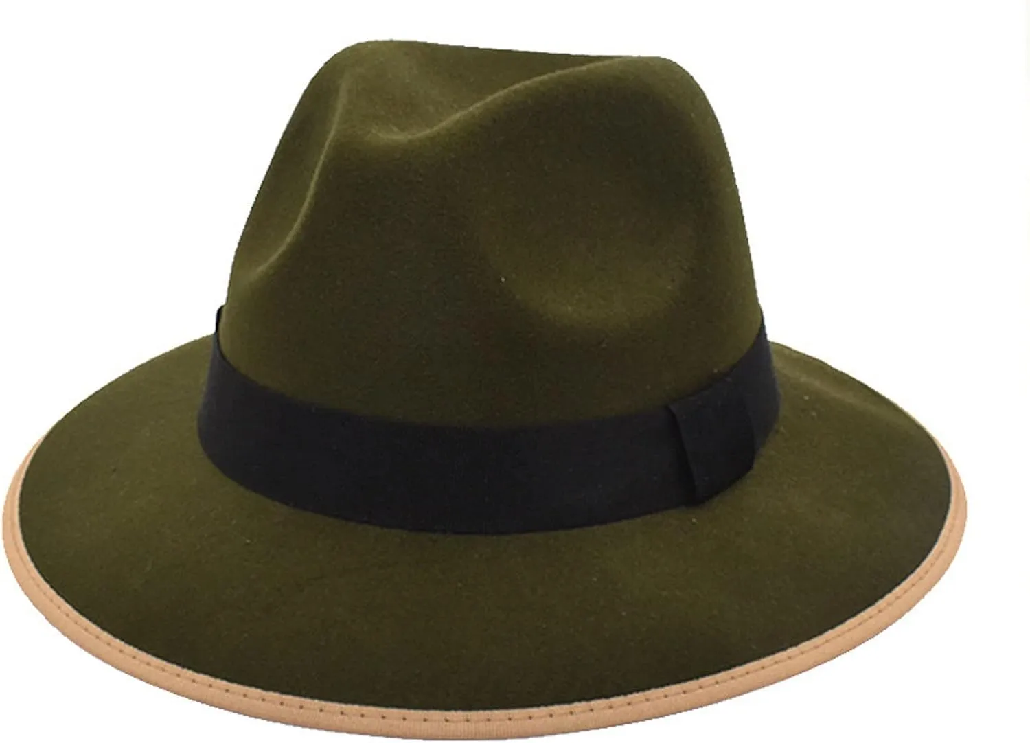 Men Women Classic Wide Brim Floppy Panama Hat Fedora Hat Rancher Hat Jazz Hat Vintage Church Cap