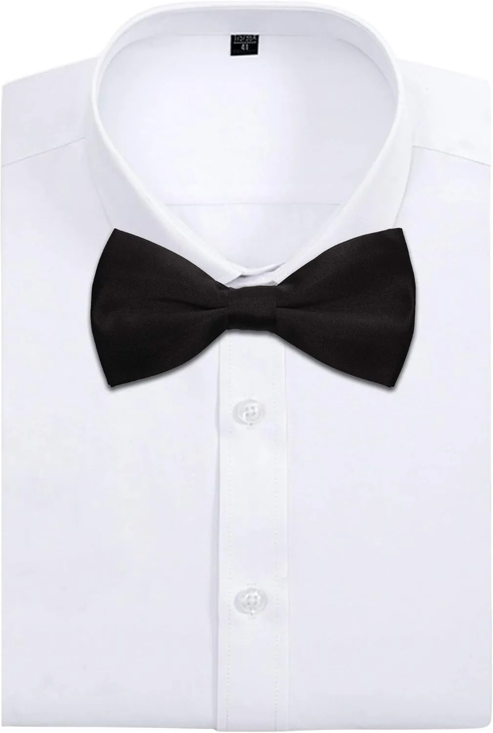 Men's Bowties Formal Satin Solid - 6/12 Pack Bow Ties Pre-tied Adjustable Ties for Men Many Colors Option in bulk