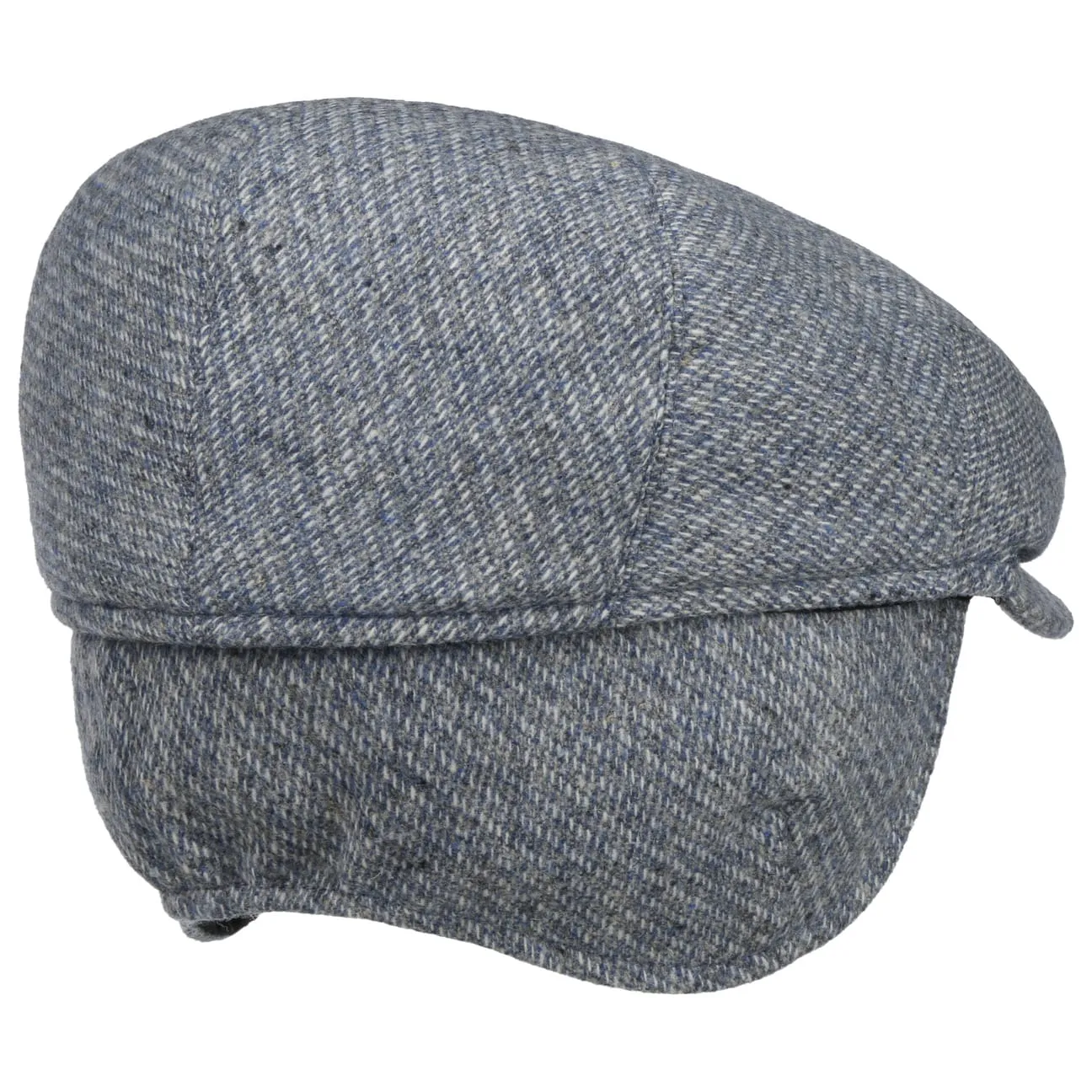 Merlino Check Flat Cap with Ear Flaps by Mayser