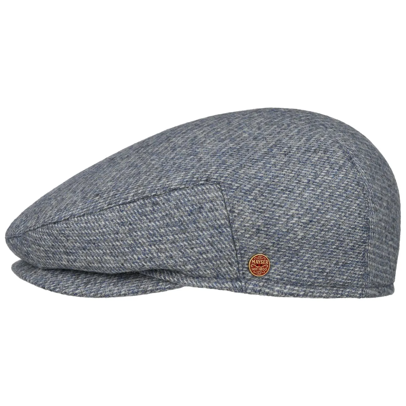 Merlino Check Flat Cap with Ear Flaps by Mayser