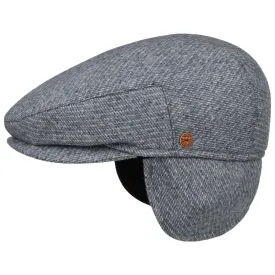 Merlino Check Flat Cap with Ear Flaps by Mayser