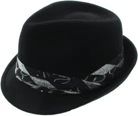 Milani The Gangsters Wool Fedora-Black