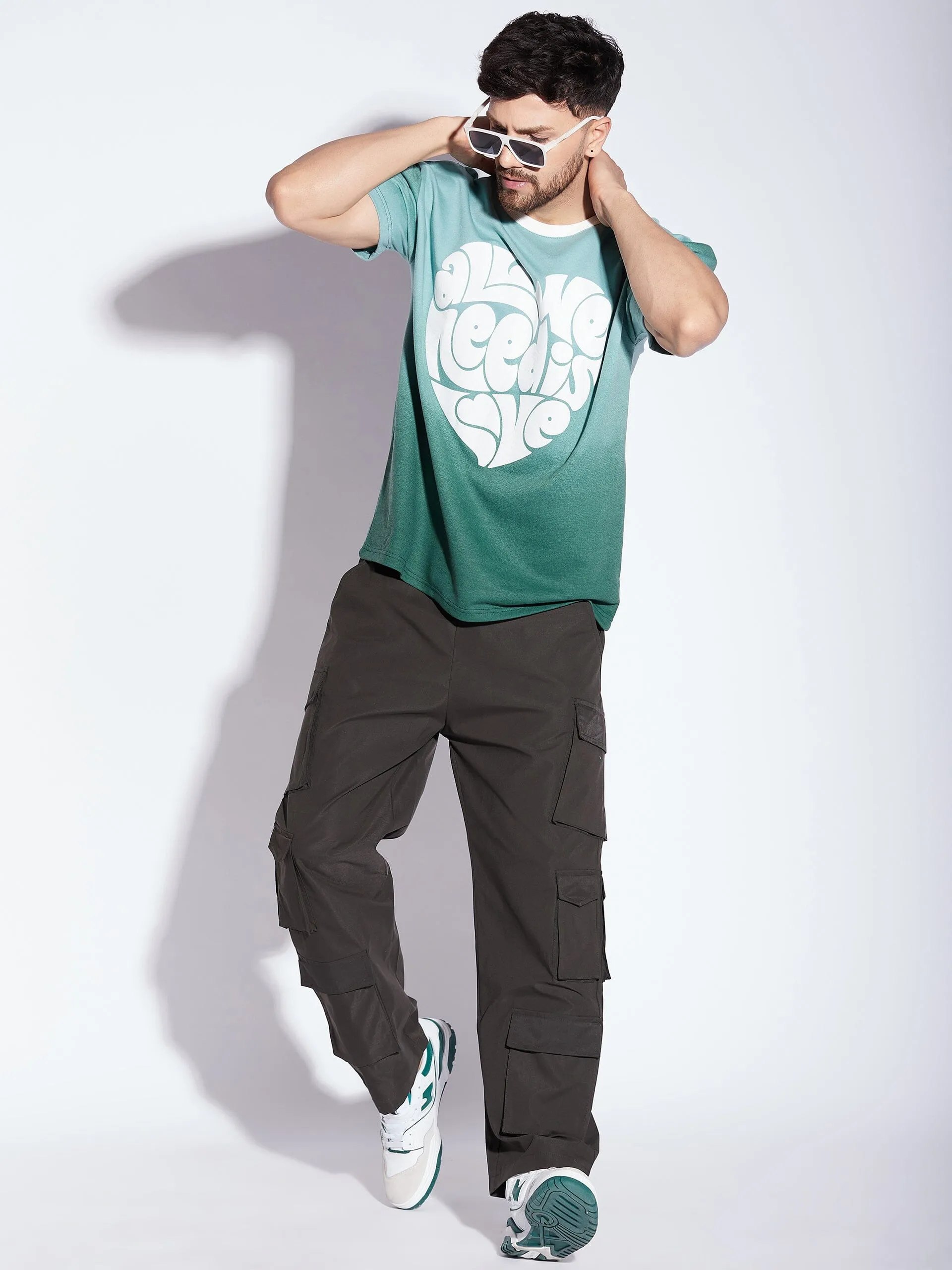 Mint Ombre Love Graphic Tshirt