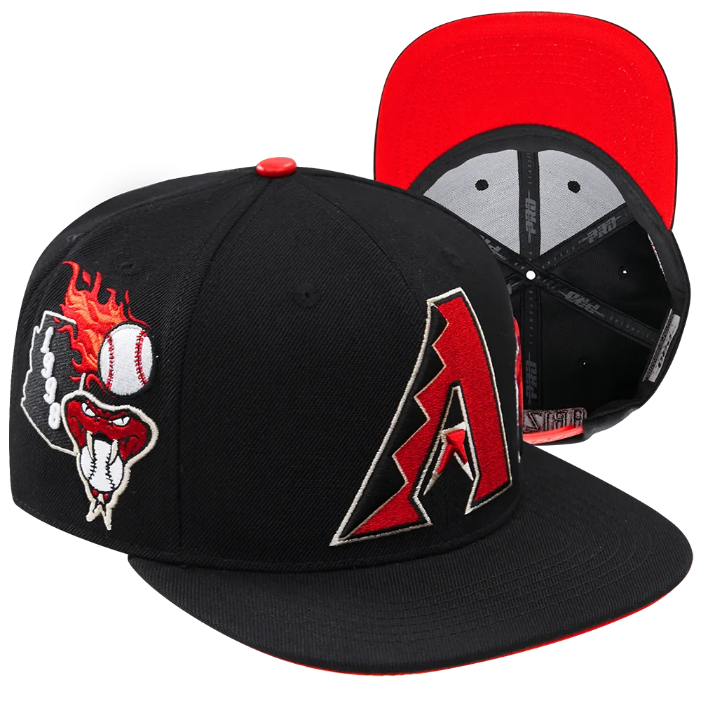 MLB ARIZONA DIAMONDBACKS HOMETOWN WOOL UNISEX SNAPBACK HAT (BLACK)