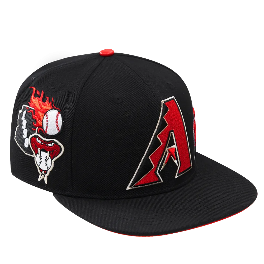 MLB ARIZONA DIAMONDBACKS HOMETOWN WOOL UNISEX SNAPBACK HAT (BLACK)