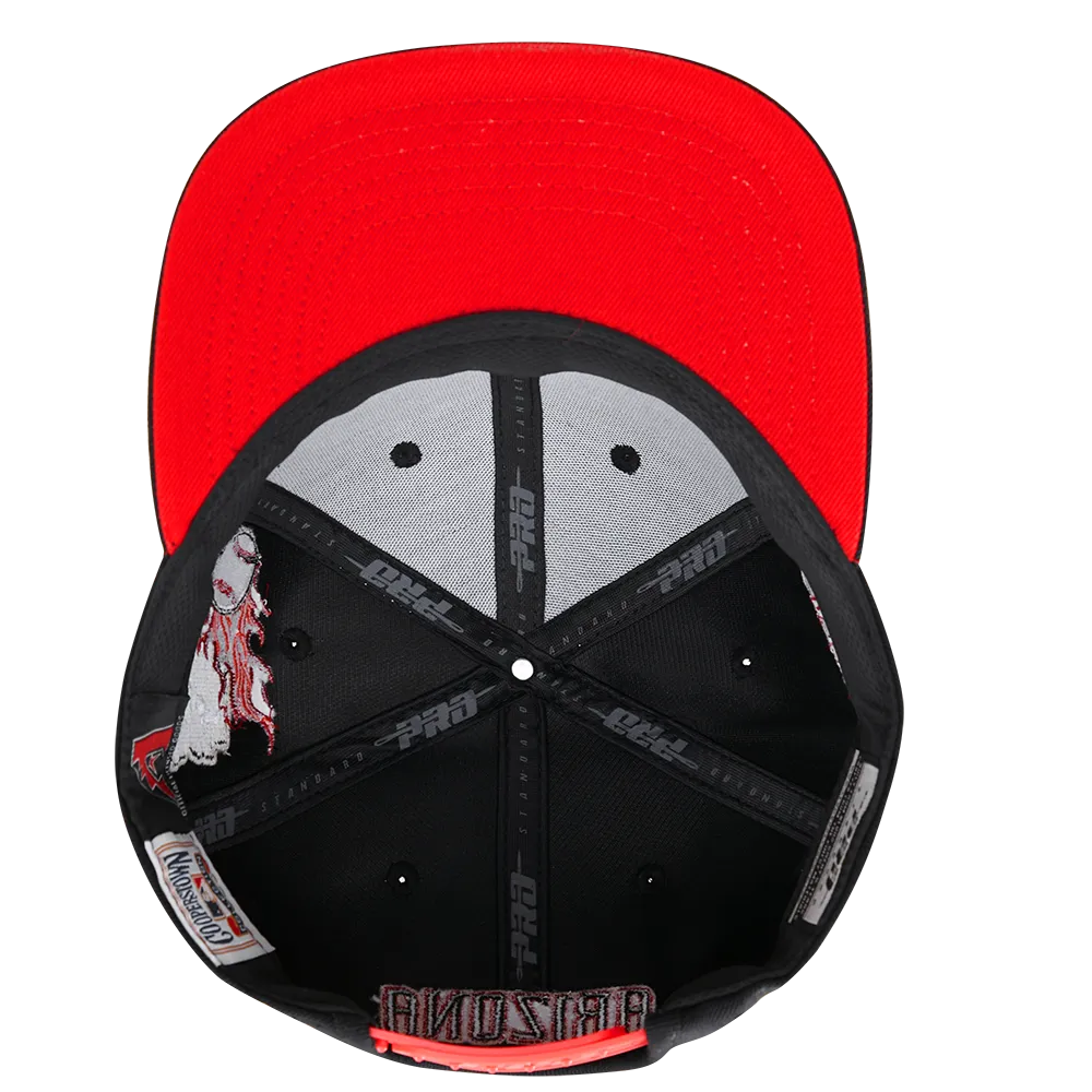 MLB ARIZONA DIAMONDBACKS HOMETOWN WOOL UNISEX SNAPBACK HAT (BLACK)
